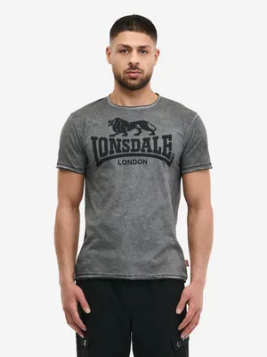 Produktbild von Lonsdale London T-Shirt Herren GAINFORD anthrazit Streetwear 100% Baumwolle XXL