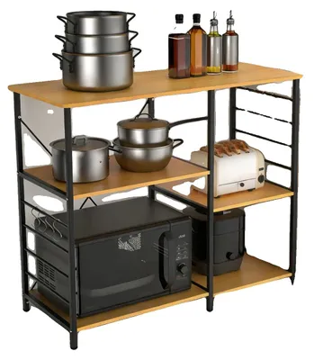 Productafbeelding van Keukenplanken, meerlaags ontwerp, stevig metalen frame, 2 stuks