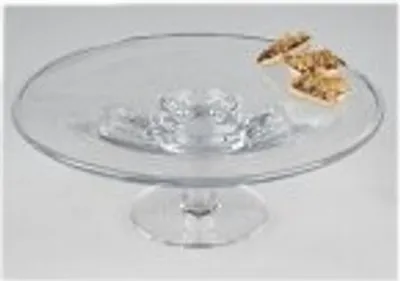 Produktbild von Dekorative Tortenplatte auf Fuß Kuchenplatte aus Glas