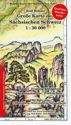 Obrázek produktu pro Große Karte der Sächsischen Schweiz 1:30000