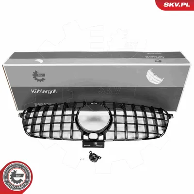 Produktbild von ESEN SKV 66SKV576 Kühlergrill Frontgrill passend für MERCEDES-BENZ GLE (W166) Schwarz Glänzend