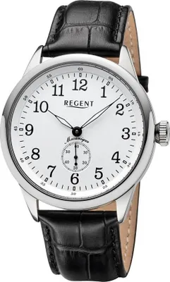 Produktbild von Regent 11020048 Herrenuhr Handaufzug mit Lederband
