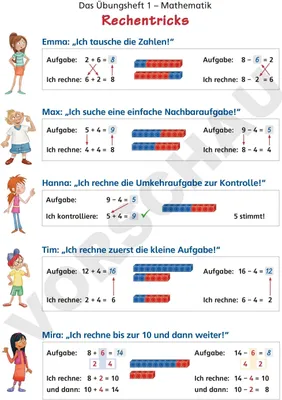 Produktbild von Das Übungsheft Mathematik 1 - Poster