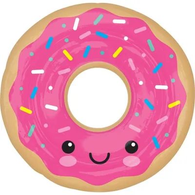Produktbild von amscan SuperShape Donut Folienballon P35 verpackt 68 cm x 68 cm