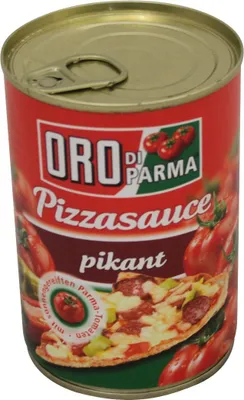 Zdjęcie produktu dla Oro di Parma pikantny sos do pizzy z dojrzałymi pomidorami 425 ml