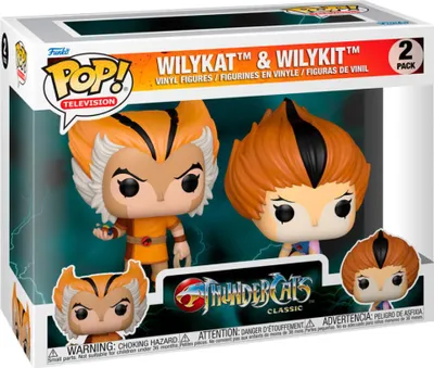 Zdjęcie produktu dla Thundercats POP! Vinyl Figuren 2er-Pack Wilykat & Wilykit 9 cm