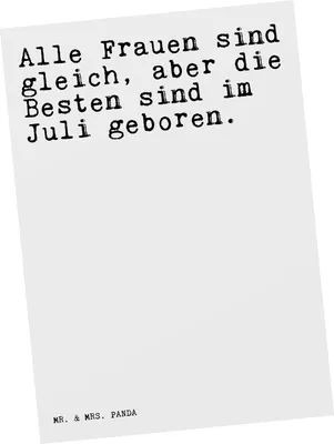 Produktbild von Mr. & Mrs. Panda Postkarte Alle Frauen sind gleich,... - Weiß - Geschenk, Spruch Sprüche Weisheiten Zitate Lustig Weisheit Worte, Geburtstagsgeschenk, Ansichtskarte, Juli