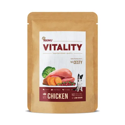 Obrázok produktu pre Akinu VITALITY Kuracia kapsička pre psov na cestách 300 g