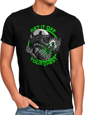 Produktbild von style3 Off Your Chest Herren T-Shirt ripley alien prometheus nostromo