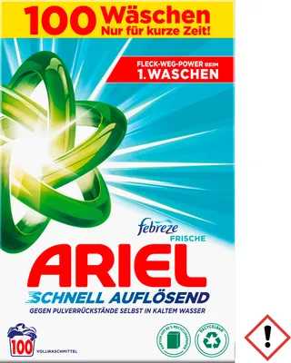 Produktbild von ARIEL febreze FRISCHE Waschmittel 6,0 kg