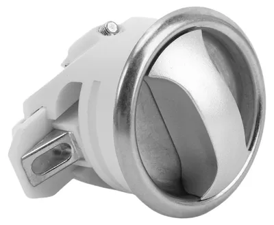 Image de Lot de 2 serrures de porte pour toilettes portables, diamètre de trou de 43 mm, kit de serrure coulissante élégant pour portes d'épaisseur de 15 à 18 mm, couleur blanche