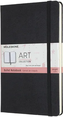 Obrázek produktu pro Moleskine 603357, Jednobarevný, Černá, 150 listy, 120 g/m², Tečkovaný papír, Pevná vazba
