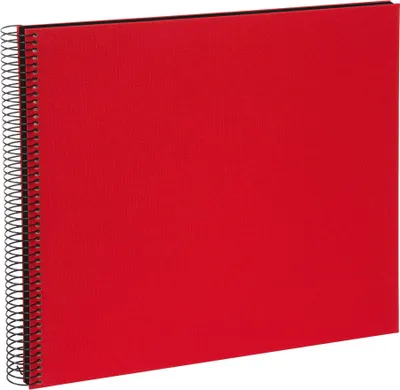 Produktbild von Goldbuch Spiralalbum Bella Vista rot 35x30 cm 40 schwarze Seiten Leineneinband