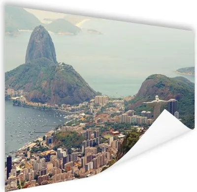 Produktbild von MuchoWow® Poster Statue - Rio de Janeiro - Skyline 180x120 cm - Fotoplakat