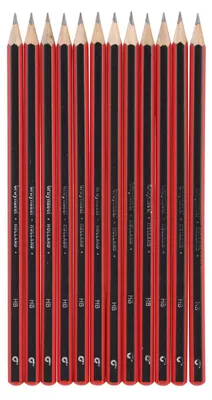 Produktbild von Bruynzeel HB Graphitstift schwarz rot