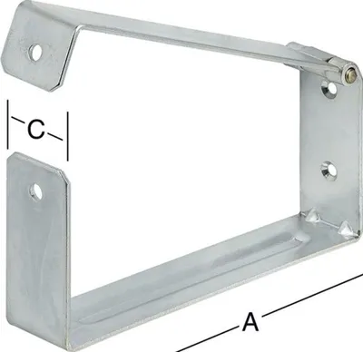 Image de VORMANN Support d'échelle et d'appareillage L.200mm H.90mm L.40mm - 001440200Z