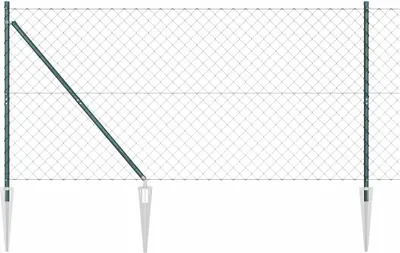 Obrázek produktu pro Ocelový plot s hroty, 10 x 1,4 m, zelený, s PVC povrchem