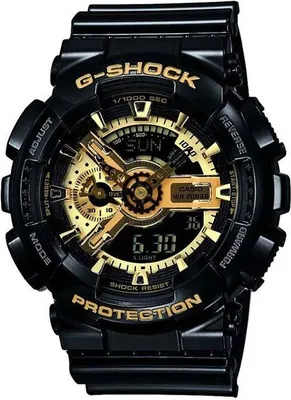 Immagine prodotto di Orologio CASIO G-SHOCK in resina, nero, al quarzo, doppio display, impermeabile fino a 20 ATM, sportivo