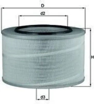 Produktbild von Luftfilter MAHLE LX 507 passend für MERCEDES-BENZ ACTROS Filtereinsatz