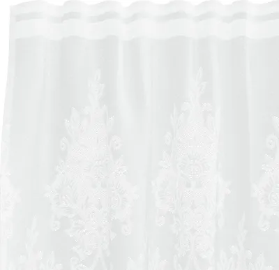 Obrázok produktu pre Čipková záclona so záclonami Biela 140x900cm Polyester