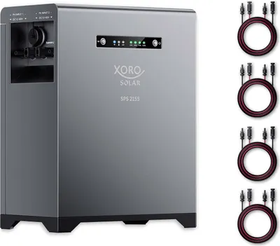 Produktbild von XORO SOLAR SPS 2155 Balkonkraftwerkspeicher mit 2 kWh LiFePO4 Akku, Dual MPPT 2x800W Eingang, 800W Ausgang, IP65, Plug & Play