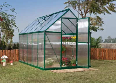 Image de Serre de jardin 5,4m² vert - Palram - 701633 - mythos