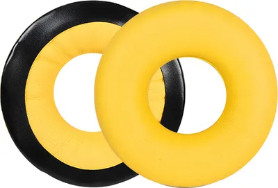Produktbild von 1 Paar Kopfhörerabdeckung Anti-Schlupf-gute Geräuschisolierung Atmungsaktives Headset Faux Lederschwamm Ohrenschützer für Sennheiser HD25-1II HD25 HD25SP 25sp-II-Gelb