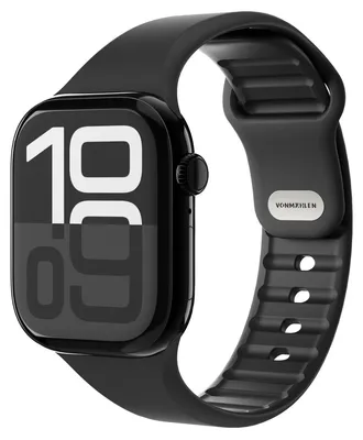 Obrázok produktu pre Vonmählen Watch Strap - Classic Band 2 - remienok pre Apple Watch 44 / 45 / 46 / 49 mm, čierny remienok