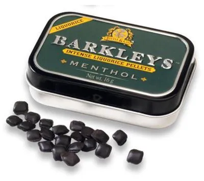 Productafbeelding van Barkleys Liquorice pellets menthol (16 gr)