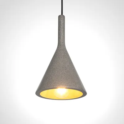 Produktbild von Pendelleuchte, E27, Lampe Für Wohnzimmer Esszimmer Küche, Höhenverstellbar Farbe Beton-Sandstein-Schwarz