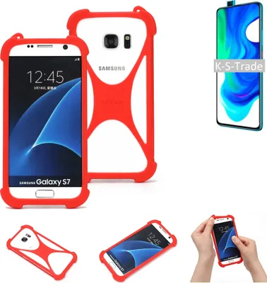 Produktbild von K-S-Trade Handy-Hülle kompatibel mit Xiaomi Poco F2 Pro Schutz-Hülle Bumper Silikon Schutz Hülle Cover Case Silikoncase Silikonbumper TPU Softcase