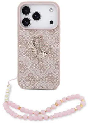 Zdjęcie produktu dla Etui Guess 4G Strap 4G Classic Logo Na Iphone 17 Pro Max - Różowe