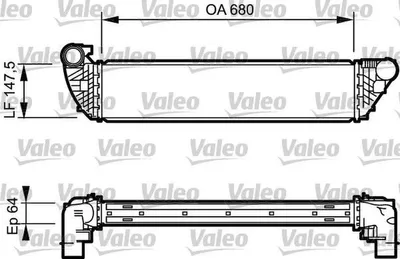 Produktbild von VALEO Ladeluftkühler  817828