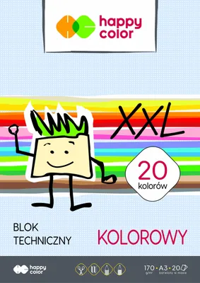 Zdjęcie produktu dla Blok Techniczny A3/20K Kolor Happy Color A"10 7023