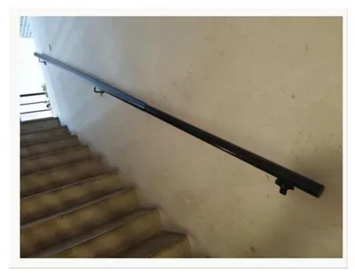 Produktbild von Wandhandlauf verstellbar 70–120 cm Schwarz