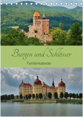 Produktbild von Burgen und Schlösser - Familienkalender (Tischkalender 2025 DIN A5 hoch), CALVENDO Monatskalender