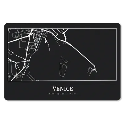 Produktbild von MuchoWow® Schreibtischunterlage Stadtplan - Venedig - Karte - Venedig 60x40 cm - XXL Mauspad - Großes Mauspad