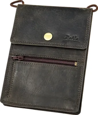 Produktbild von Brustbeutel - Leder - Vintage - Braun - Brusttasche Umhängetasche