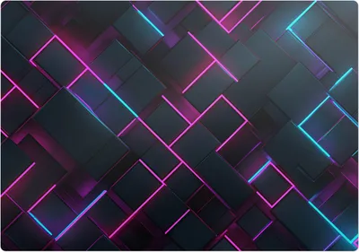 Produktbild von Neonrechtecke – Bodenschutzmatte – Rutschfest – Schutzmatte für Büro – Vinylmatte – Stuhlunterlage  – 100 x 100 cm