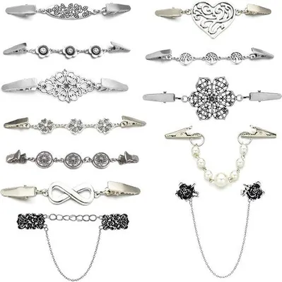 Image de 12 petites agrafes de fermeture pour chemisiers et vestes