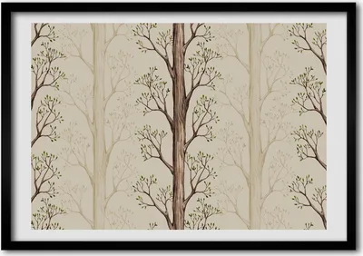 Produktbild von Bild - Bilderrahmen - 100 cm x 70 cm - MDF - Rahmen - Foto - Wandkunst Bäume