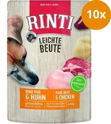 Produktbild von RINTI Leichte Beute, Adult, jede Rasse, Rind, Huhn, 400 g, Ohne Soja
