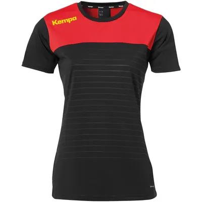 Produktbild von Kempa EMOTION 2.0 SHIRT WOMEN XS schwarz/rot/gelb