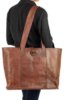 Immagine prodotto di Borsa in vera pelle, marrone, per l'ufficio