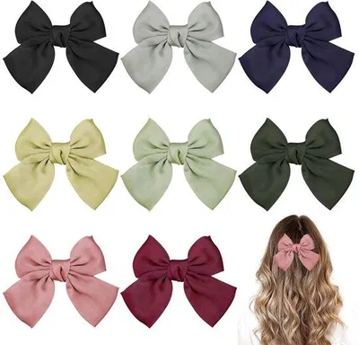 Produktbild von Haarclips Satin 8 Stück Damen Party