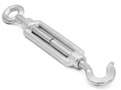 Produktbild von Famanu Kabelspanner Set mit Öse und Haken M8 - Verzinkter Stahl