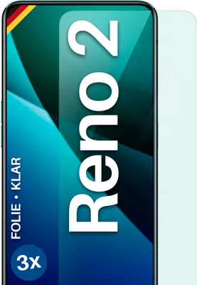 Produktbild von moex® 3x Schutzfolie kompatibel mit Oppo Reno2 - Displayschutzfolie dünn Folie, Klar