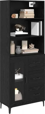 Zdjęcie produktu dla vidaXL Deska wysoka czarny dąb 69,5 x 34 x 180 cm materiał drewnopochodny