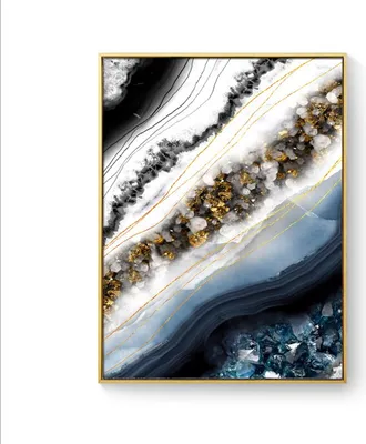 Produktbild von TPFLiving Kunstdruck LW-75 (OHNE RAHMEN) Poster - Leinwand - Wandbild - Hochauflösender Giclée-Druck, langlebig und hochwertig - Nordic Art - Abstrakte Marmor-Strukturen - Bilder Wohnzimmer -  - Größe: 40x50cm