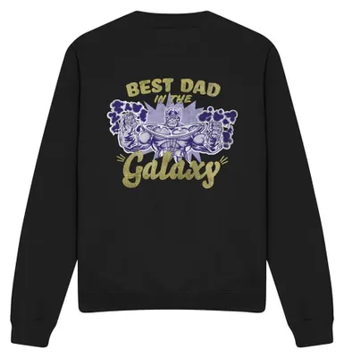 Immagine prodotto di Felpa unisex Marvel, "Il papà migliore della galassia", per uomo/donna, modello TV36441 (taglia XL), colore nero